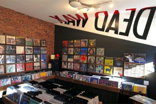 Dead Wax Records sells vinyl records on Cherokee Street.