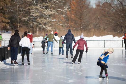 Steinberg Skating Rink in Forest Park is one of the most family-friendly outdoor adventures in St. Louis.