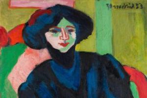恩斯特·路德维希·基什内尔的《格蒂的肖像》将于2024年在圣路易斯艺术博物馆免费展出.